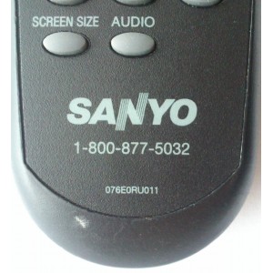 CONTROL REMOTO / SANYO 076E0RU011 MODELO DP19241